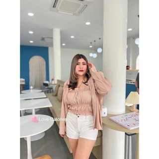 🔥Plussize🔥เสื้อคนอ้วน🔥Freesize  อก 38-48”