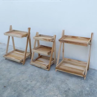 ชั้นวางของพับได้​ ชั้นวางต้นไม้พับได้​ 2ชั้น​​ และ3ชั้น