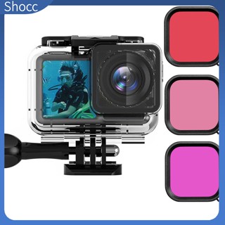 Shocc เคสป้องกันกล้องดําน้ําลึก 40 ม. กันน้ํา สําหรับกล้อง Dji Action 3 Osmo