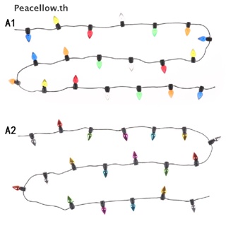 Peacellow สายไฟคริสต์มาส พลาสติก ขนาดเล็ก 0.5 ม. 1/12 หลากสี สําหรับตกแต่งบ้านตุ๊กตา TH