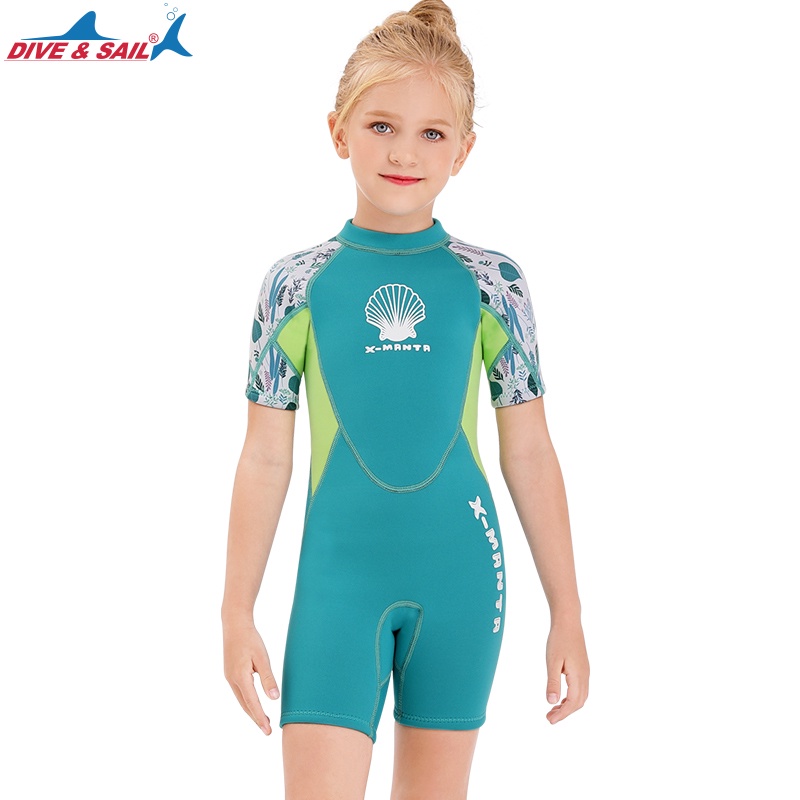 2.5mm Neoprene Youth Kids Wetsuit Shorty Surfing Suit Short Sleeve Diving Snorkeling Swimming Jumpsuit Scuba Dive Swimwe #8