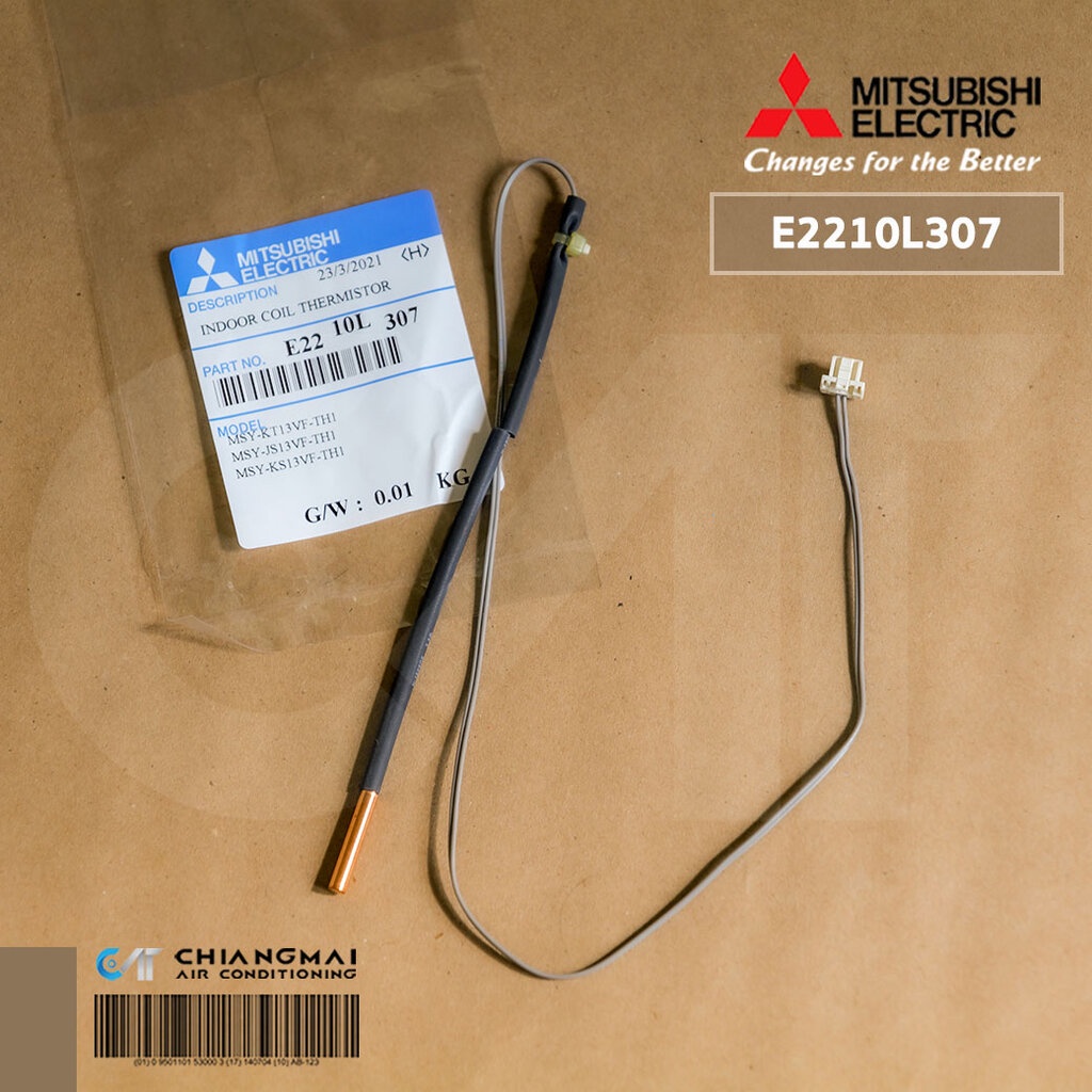 E2210L307 เซ็นเซอร์แอร์ Mitsubishi Electric เซ็นเซอร์แอร์มิตซูบิชิ เซ็นเซอร์น้ำแข็ง (INDOOR COIL THERMISTOR) อะไหล่แอ...