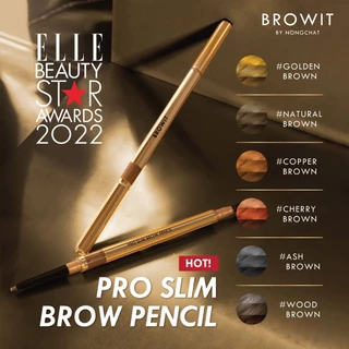 ดินสอเขียนคิ้ว บราวอิท โปรสลิมบราวเพนซิล Browit By Nongchat Pro Slim Brow Pencil 0.06 g