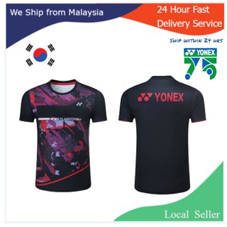 【พร้อมส่ง】Yonex เสื้อกีฬาแบดมินตัน สไตล์เกาหลี สําหรับผู้ชาย และผู้หญิง