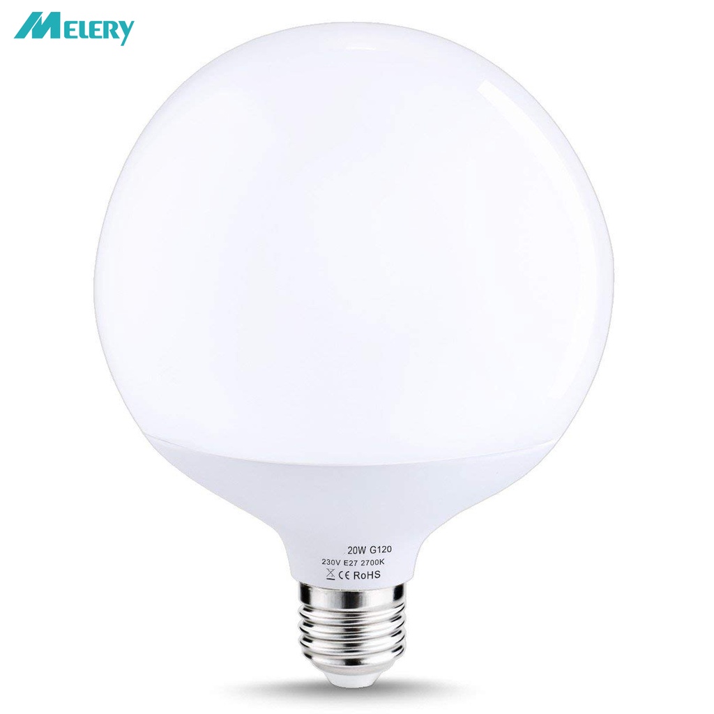 หลอดไฟ LED E26 E27 20W Globe G120 200W 6000K 2700K 1800lm สีขาวอบอุ่น สําหรับบ้าน ออฟฟิศ