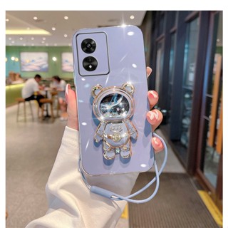 เคสโทรศัพท์ สําหรับ Realme 10 9 9i 8 Pro Plus 5G มือถือ ซิลิโคนนิ่ม กันกระแทก ลายนักบินอวกาศ พร้อมสายคล้อง