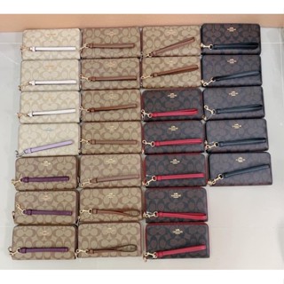 ✅พร้อมส่งในไทย!!!แท้💯จากอเมกา🇺🇸 LONG ZIP AROUND WALLET IN SIGNATURE CANVAS