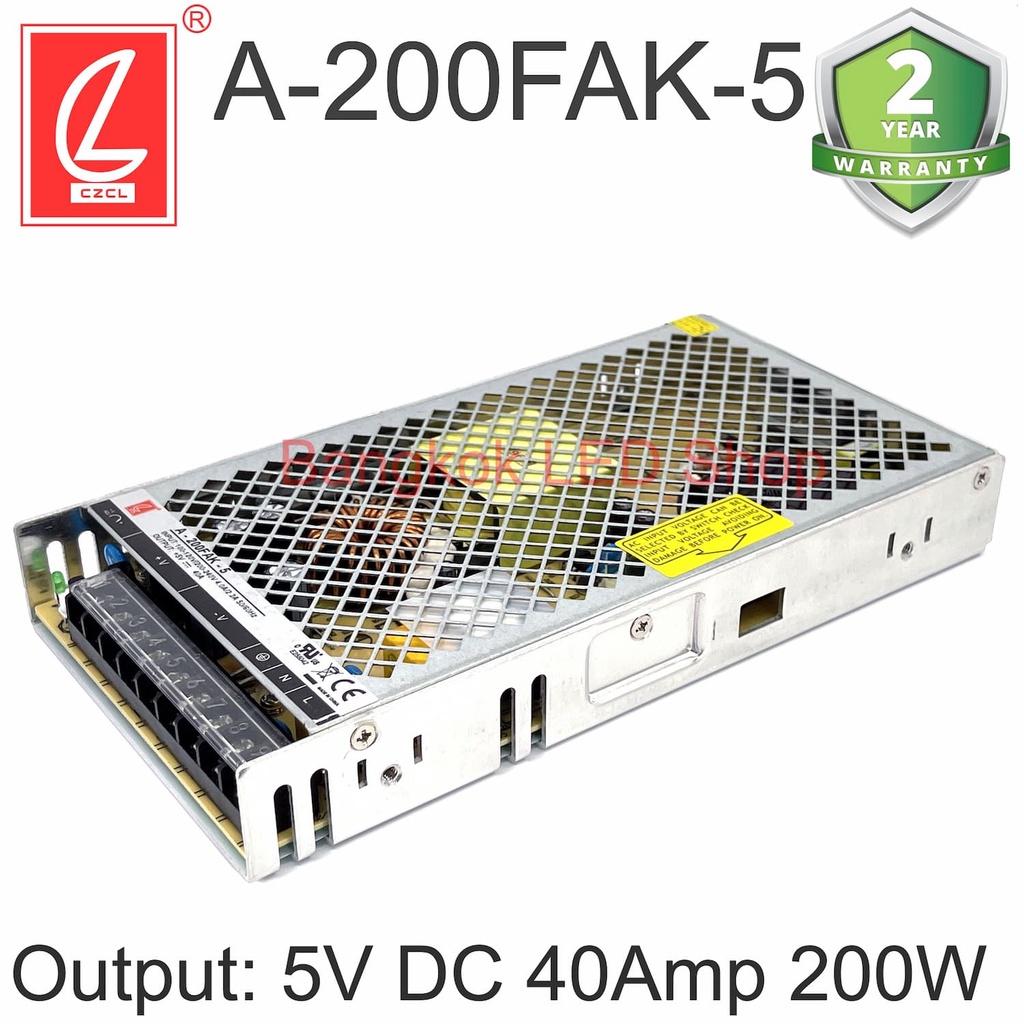 สวิทซ์ชิ่งพาวเวอร์ซัพพลาย A-200FAK-5  หม้อแปลง SWITCHING POWER SUPPLY 200W 5V 40AMP