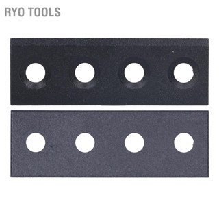 Ryo ชุดแผ่นเชื่อมต่อรางประตูบานเลื่อน เหล็กคาร์บอน ขนาด 8X2.7 ซม.