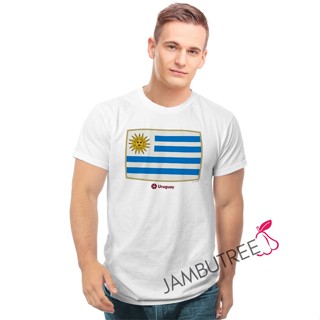 Jambutree 2022 FIFA World Cup Logo Qatar Uruguay Football Team Supporter T-Shirt Streetwear Tee Bola Sepak Tshirt Baju