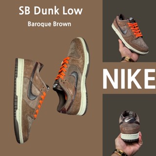 （ยิงจริง）Nike SB Dunk Low Baroque Brown ของแท้100%💯รองเท้าผ้าใบ รองเท้า รองเท้าวิ่ง รองเท้า nike-1-4