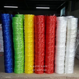 (พร้อมส่ง) เชือกฟางเส้นใหญ่กว้าง 5 นิ้ว เกรด A คุณภาพดี หนัก 200 g. มี 8 สี น้ำเงิน เหลือง แดง เขียว ขาว ม่วง ชมพู ส้ม