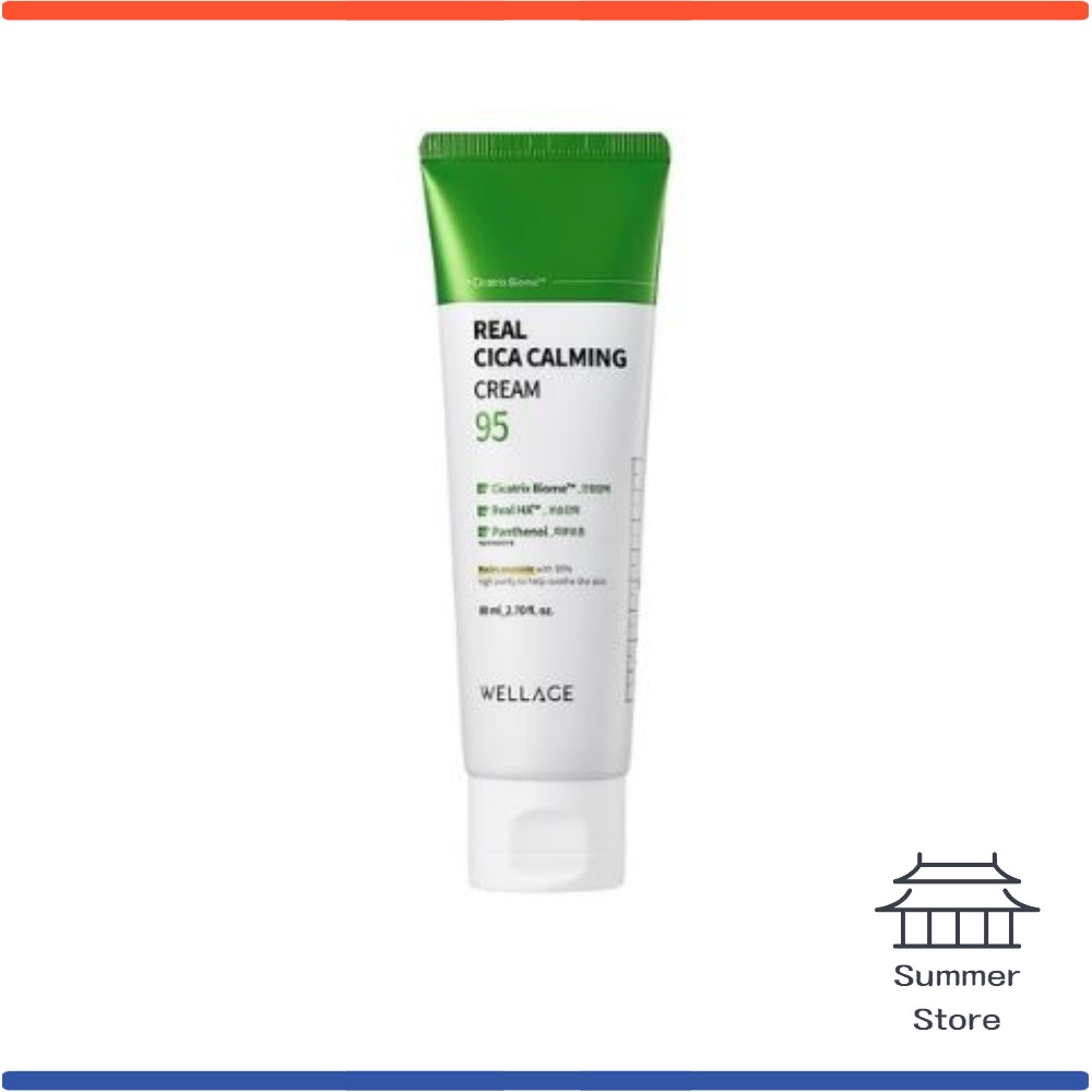 *WELLAGE* ครีมบํารุงผิวหน้า Real Cica Calming 95 มิลลิลิตร