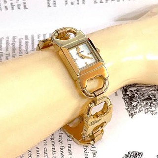 (ผ่อน0%) นาฬิกา TBW5411 Tory Burch Gemini Gold Stainless Steel Strap Womens Watch สแตนเลส โซ่สีทอง หน้าปัด 30 มม.