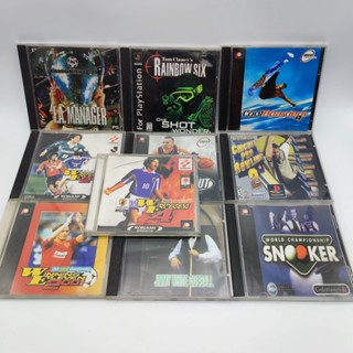 PS1 SET A4 รวม 10 เกม แผ่นก๊อปปั้ม Winning 4,FA manager,Rainbow Six ทุกเกมไม่ได้เทส ตามสภาพ แผ่นสภาพดี ถึงรอยน้อย ไม่มีแ