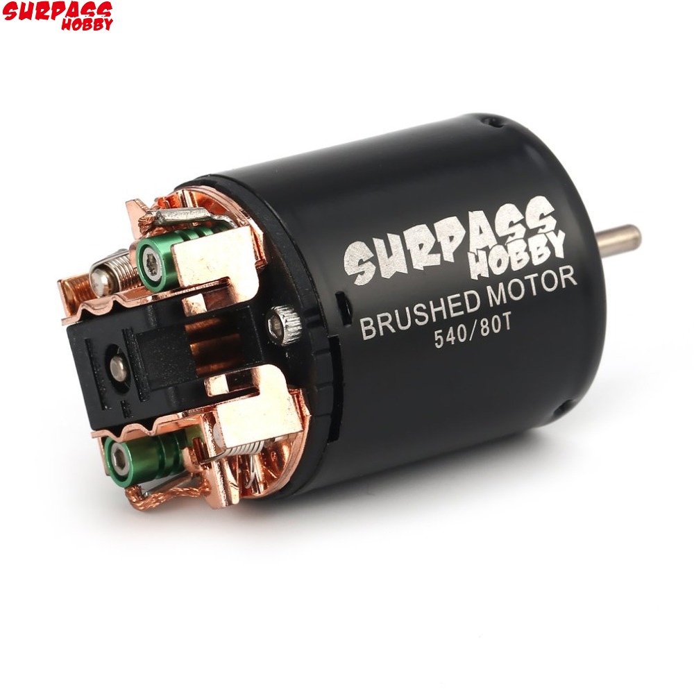 Surpass มอเตอร์แปรงถ่าน 540 13T 17T 21T 23T 27T 35T 45T 55T 80T สําหรับรถบังคับ 1/10 Rock Crawler 4WD