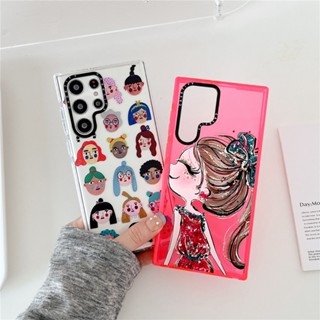 เคสมือถือสำหรับสาวการ์ตูนน่ารัก Samsung Galaxy S22 Ultra S22 Plus S22 s21+ S21plus s21 Ultra s20 s20plus s20 Ultra Case ขอบหนาใหม่ฝาครอบป้องกันการตก