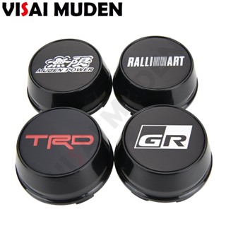 1ชุด/4ชิ้น OD 66MM/ID 61มม ฝาครอบดุมล้อGR TRD MUGEN RALLIARTโลโก้ ฝาครอบดุมล้อรถเก๋งแข่งรถครอบดุมล้อตัวสูงสําหรับโตโยต้า/ฮอนด้า/มิตซูบิชิ/นิสสัน