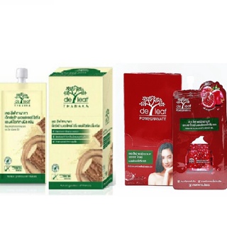 (6 ซอง) De Leaf Thanaka Extra Moisturizing Whitening Cream 8g เดอลีฟ ทานาคา มอยส์เจอร์ไรซิ่ง ไวท์เทนนิ่ง ครีม