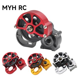 Myhrc กล่องเกียร์โลหะ 1/10 พร้อมเกียร์ตรง สําหรับรถไต่หินบังคับ Axial SCX10 D90