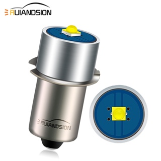 Ruiandsion หลอดไฟ LED P13.5S DC 3V 4.5V 6-30V สีขาวอบอุ่น แบบเปลี่ยน สําหรับไฟฉาย Maglite