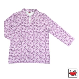 เสื้อแตงโม (SUIKA) - เสื้อคอปกปีกนก แขนยาว ผ้าฟ็อค  (FO.PL-001)