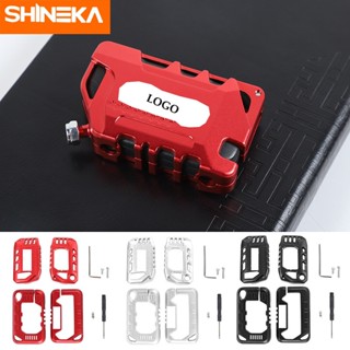 SHINEKA Keychain For Jeep Gladiator JT Car Key Cover Metal Full Protection Key Shell Accessories For Jeep Wrangler JL 20