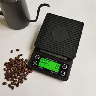 🚚จัดส่งจากกทม เครื่องชั่งกาแฟ Coffee Scale with Timer เครื่องชั่ง เครื่องชั่งดิจิตอล ตาชั่งกาแฟ 5kg/0.1g&amp;3 kg/ 0.1g