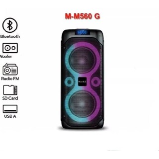 ลำโพงบลูทูธ ลำโพงพกพา Music D.J. (M-M560G) + BLUETOOTH, FM,USB,TF CARD