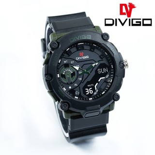 Jam Tangan Divigo Analog Sport Strab Rubber WaterResist D-27