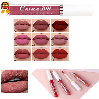 ลิปสติก เนื้อแมตต์กํามะหยี่ กันน้ํา ติดทนนาน ไม่ติด 18 สี [พร้อมส่ง]