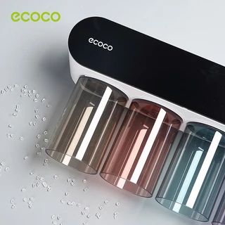 [พร้อมส่ง]ECOCO ที่ใส่แปรงสีฟันในห้องน้ํา ที่เก็บแปรงสีฟัน แบบติดผนัง ที่บีบยาสีฟัน