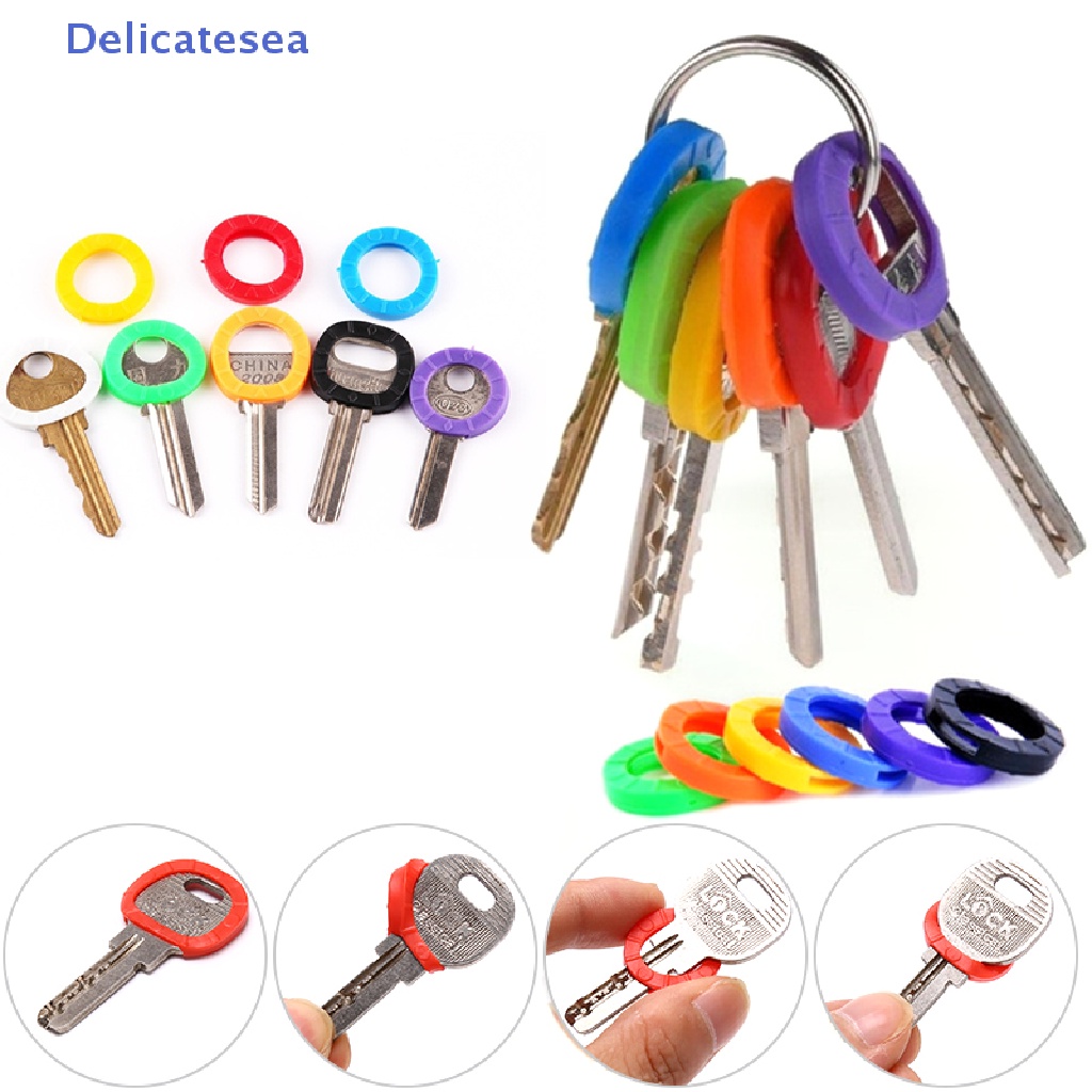 [Delicatesea] ฝาครอบกุญแจยางกลวงแฟชั่น ท็อปเปอร์ แม่กุญแจซิลิโคนอ่อนนุ่มหลากสี