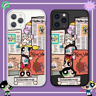 Funny The Powerpuff Girls เคสไอโฟน 11 pro max เคส iPhone 14 plus case 12 13 14 pro max cover 7 8 plus X Xr Xs Max