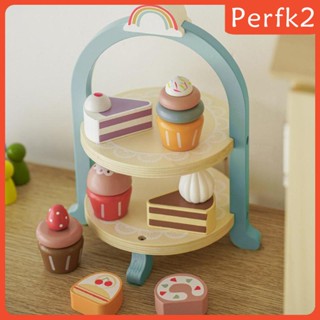 [Perfk2] ชุดคัพเค้ก ขนมหวาน แบบไม้ สําหรับเด็กผู้ชาย ผู้หญิง