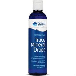 Trace Minerals Research - Concentrace Trace Mineral Drops - 8 Fl Oz อาหารเสริมแร่ธาตุ แมกนีเซียม บำรุงร่างกาย รูปแบบน้ำ