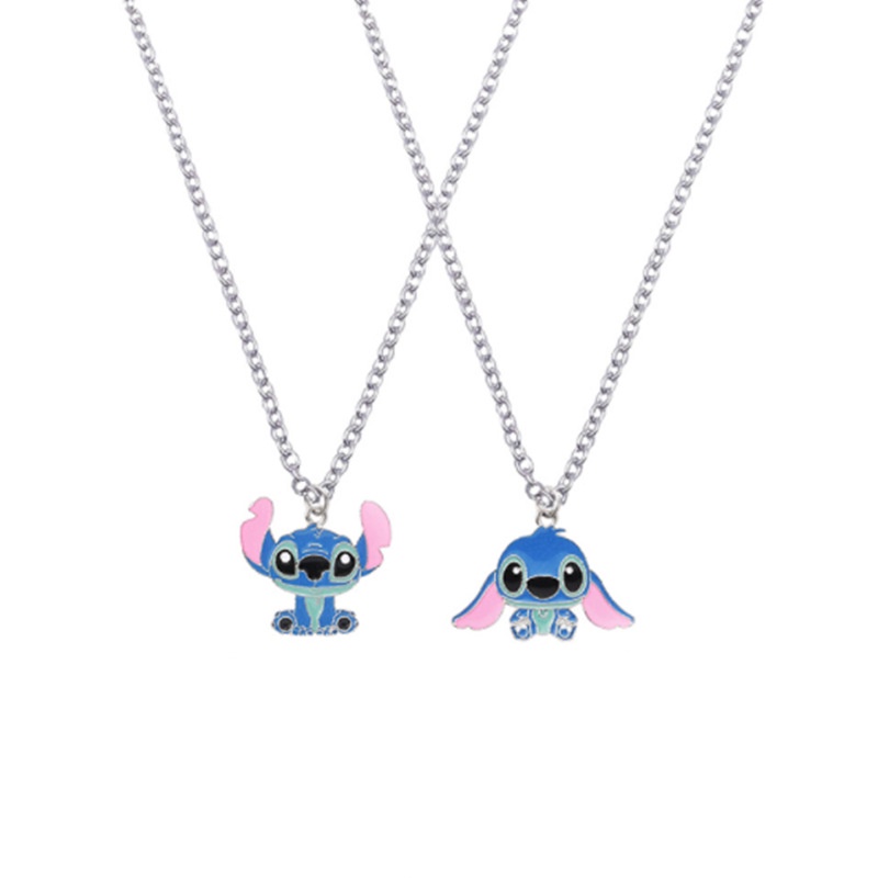 Good Friend สร้อยคอโซ่ จี้การ์ตูน Stitch หูใหญ่ น่ารัก สไตล์ฮิปฮอป สําหรับคู่รัก