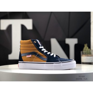 VANS รองเท้าสเก็ตบอร์ด รุ่น VN0A5FCC9CV ข้อสูง เข้ากับทุกการแต่งกาย สีฟ้า สีน้ําตาล