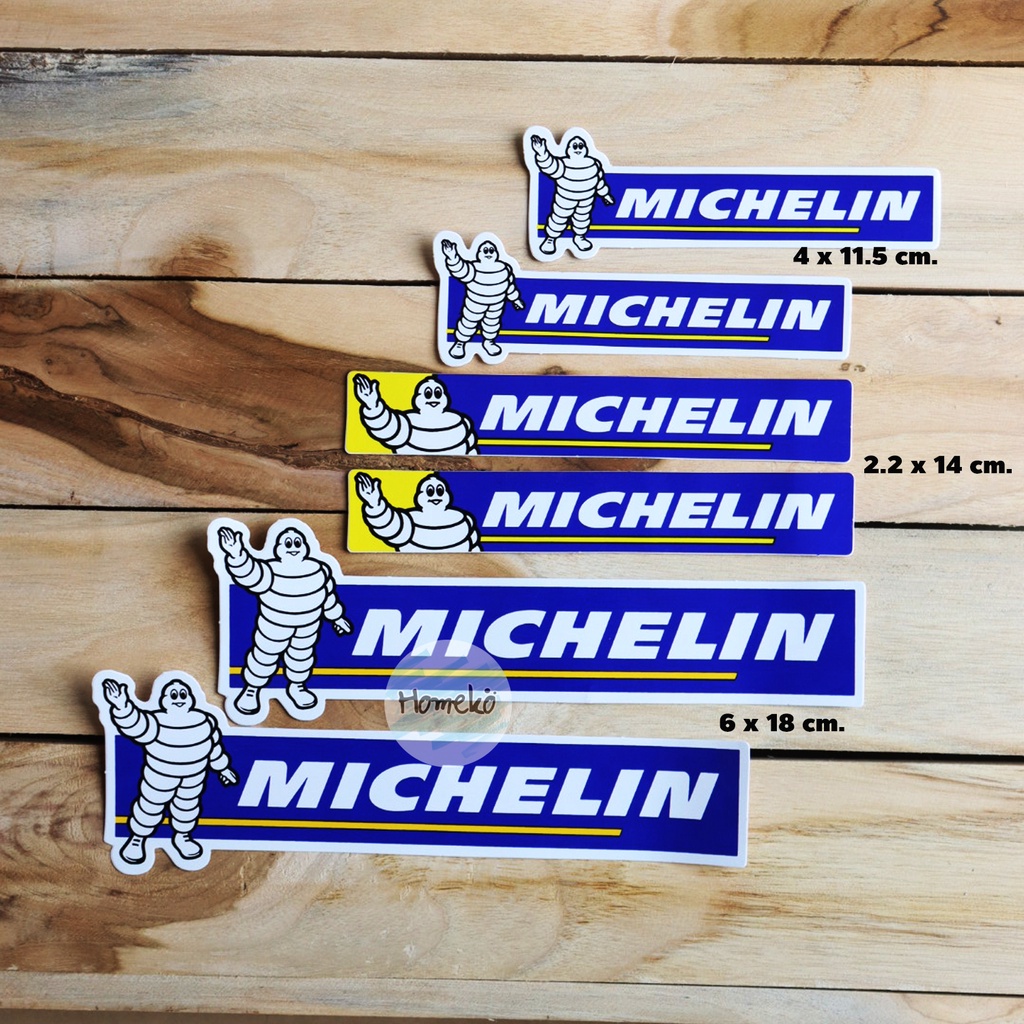 สติ๊กเกอร์ ไวนิล กันน้ำ ติดรถ แต่งรถ ลาย MICHELIN มิชลิน สไตล์เท่ๆ มี 3 ขนาด