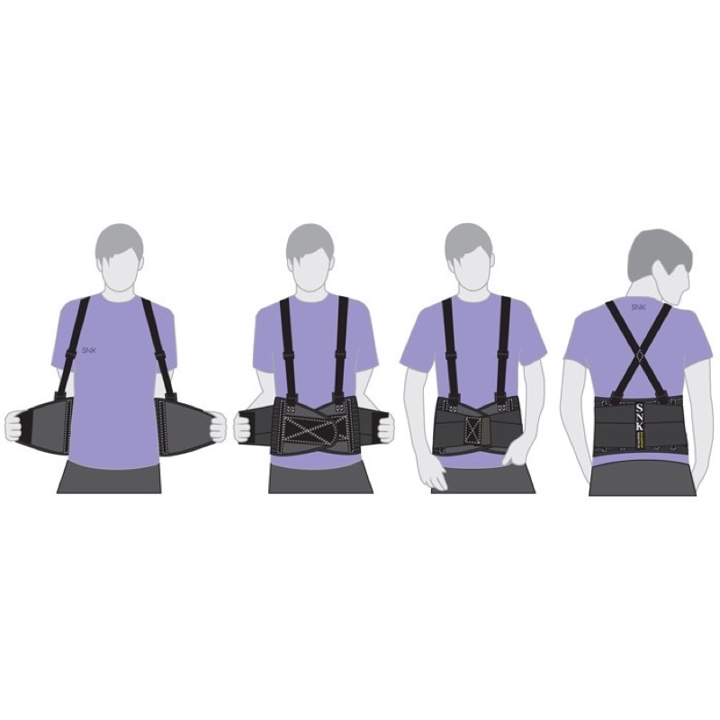 SNK back support เข็มขัดพยุงหลัง สานรัดหลัง เข็มขัดพยุงกล้ามเนื้อ รุ่น LS101 - รูปที่ 2