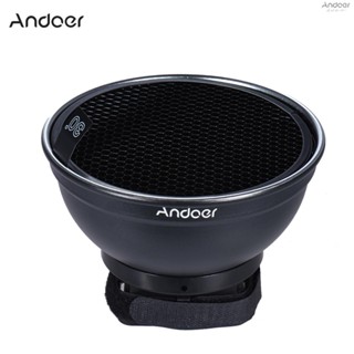 Andoer 5.9 (15cm) Silver Beauty Dish Diffuser w/ 30 Degree Honeycomb Replacement for Neewer   Yongnuo Godox Meike Vivitar Photography On-camera Flash Speedlite Speedlig