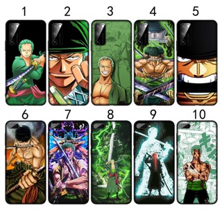 เคสซิลิโคนนิ่ม ลายอนิเมะวันพีช Zoro D7 สําหรับ OPPO A5 A8 A9 A31 A32 A53 A73 2020 4G