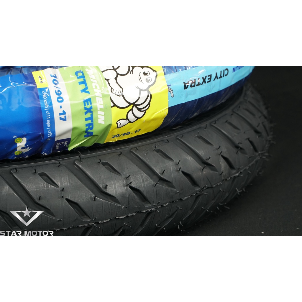 ฝาครอบยางรถจักรยานยนต์ Michelin City Extra 70/90-17