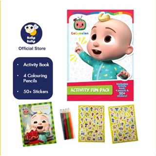 หนังสือกิจกรรม Cocomelon พร้อมดินสอสี และสติกเกอร์ สําหรับเด็ก