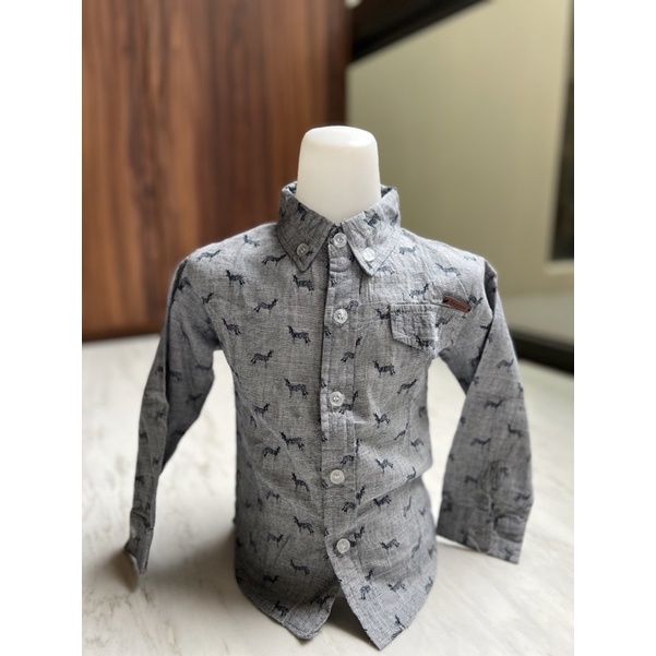 KEMEJA Polo bid collection kids Shirt เสื้อยืดพื้นฐานใน seoul สภาพดีมาก ขนาด 2-3 ปี ไต้หวัน 5