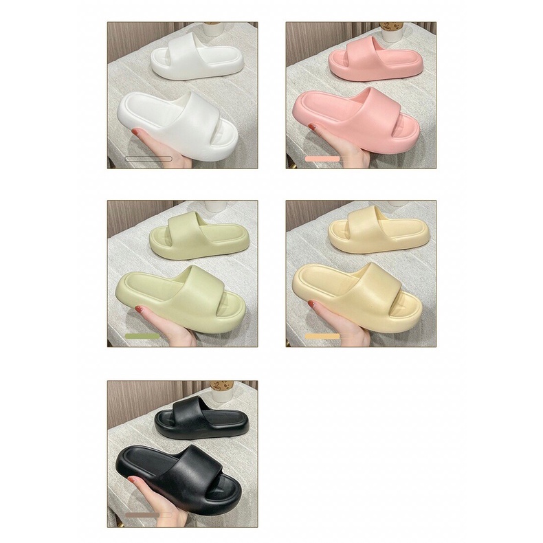 HomeDee พร้อมส่ง รองเท้าแตะ ส้นหนา ลไตล์เกาหลี ผลิตจาก EVA ไม่เกิดการกัดเท้าขณะสวมใส่