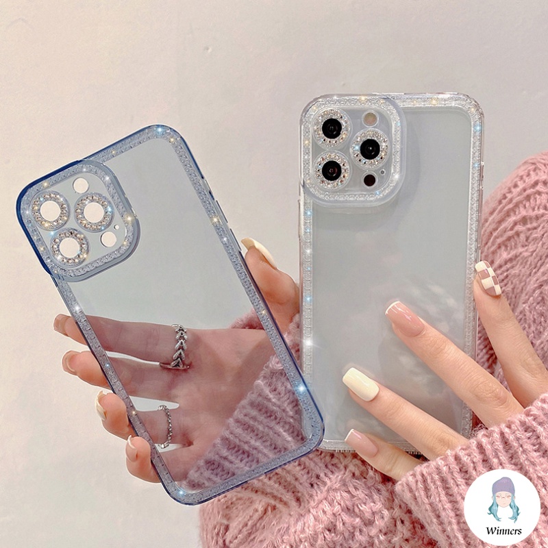 หรูหราเงาG Litterเพชรเคสโทรศัพท์เข้ากันได้สําหรับIPhone 16 15 14 13 12 11 Pro Max X XR 8 7 Plus SmoothบางกันกระแทกClear Soft TPUปกหลัง ราคา ถูกที่สุด ดีลบีเคเค แกลเลอรีภาพที่ 4