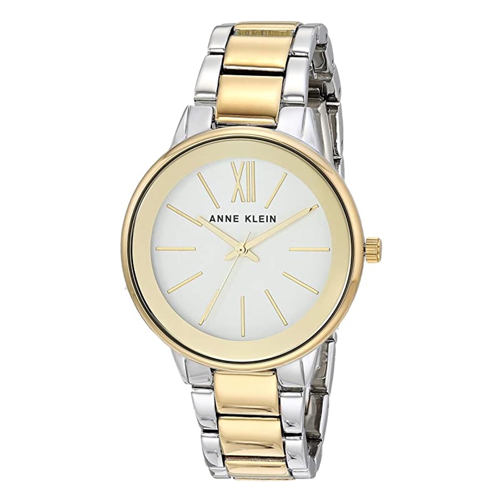 Anne Klein AK/3751SVTT นาฬิกาข้อมือผู้หญิงสีเงิน-ทอง