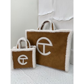 2021telfar joint UGG winter new hand-held lamb wool bag ins one-shoulder messenger plush tote bag