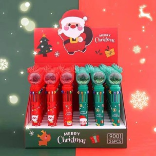 ปากกาหลายสี CHRISTMAS - กล่องนึงมี 36 แท่ง